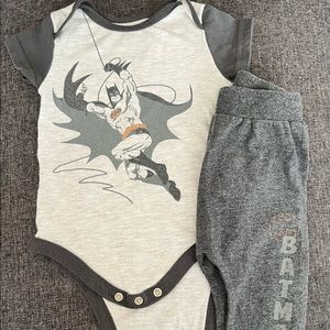 Boys Batman Set, 12M, black/gray